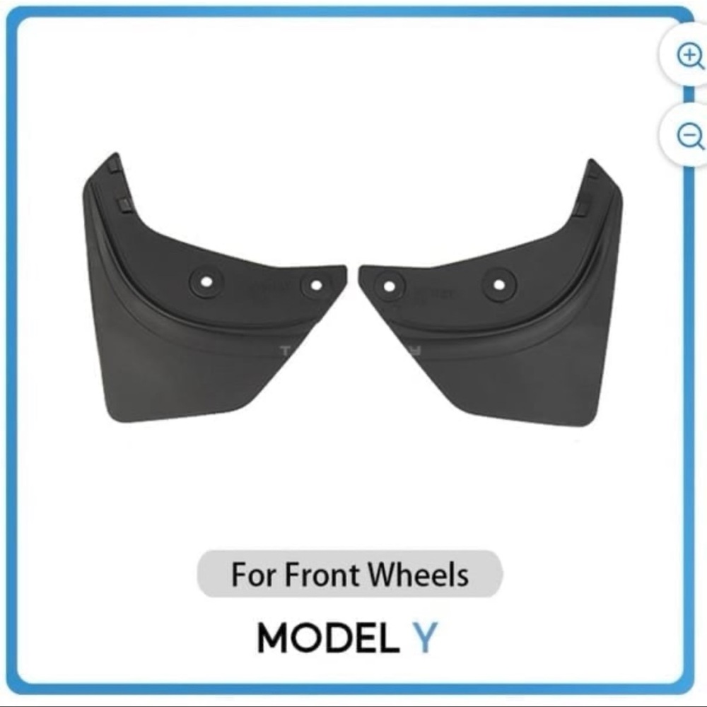 TESLA 1628005-00-A Model Y Mud Flaps $40 NIP No Clips/Attachment Tools Included